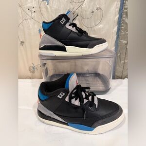 Stylish Kids Black and Blue Sneakers